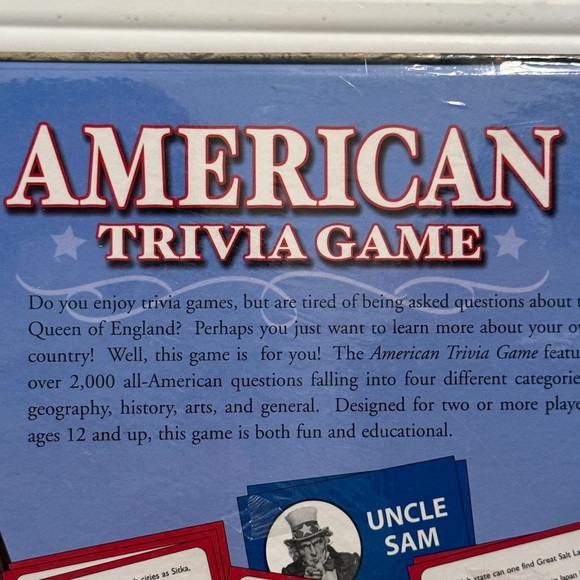 American Trivia Game Books Are Fun New Sealed Patriotic Family Board Game Kids - Picture 7 of 10